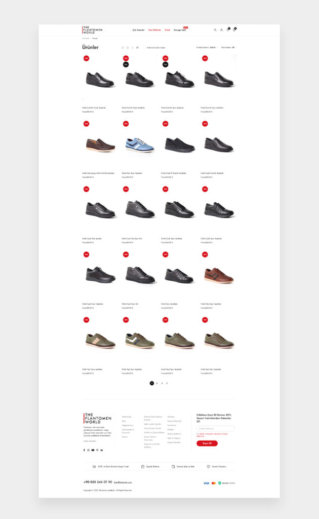 Flantomen Ayakkabı / Ürün Listeleme Sayfası