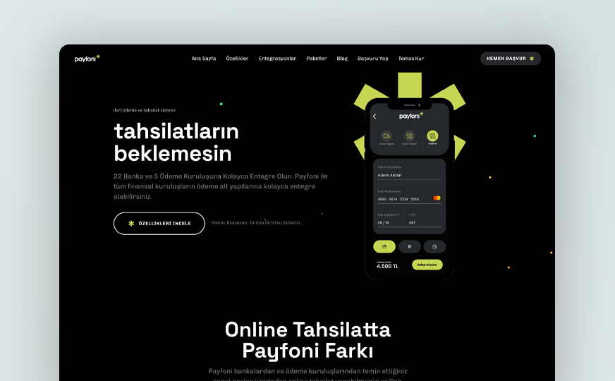 payfoni websitesi