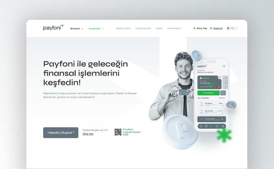 payfoni web sitesi ui